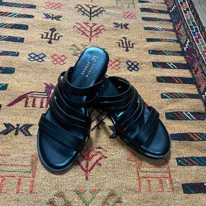 NWOT Lauren Conrad Magnetite Strappy Sandals in Black Size 8.5